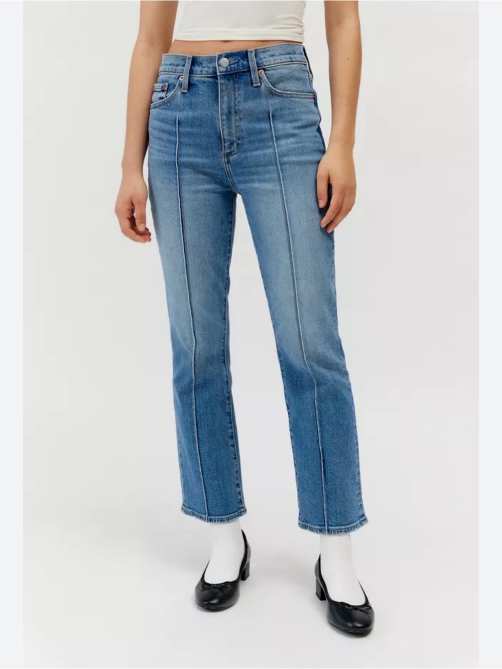 Pistola Lennon Seamed High-Waisted Kick Flare Jean size 27